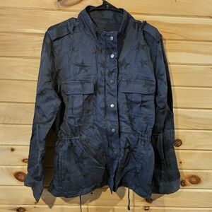 Rails Women's Star Pattern Jacket Black Grey/blueish